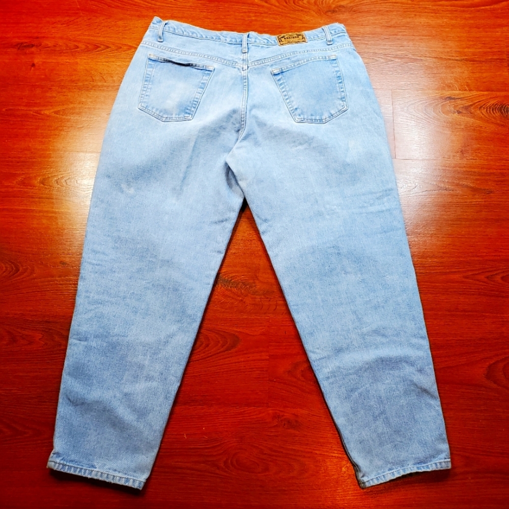 Vintage Bonjour Mensear  90s High Rise Tapered Leg Jeans Size 42x32.